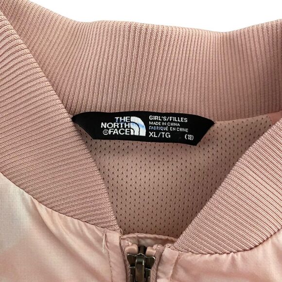The North Face Pink Full Zip Jacket Girls XL 18 Windbreaker‎ Tie Dye Windwall - Picture 8 of 14